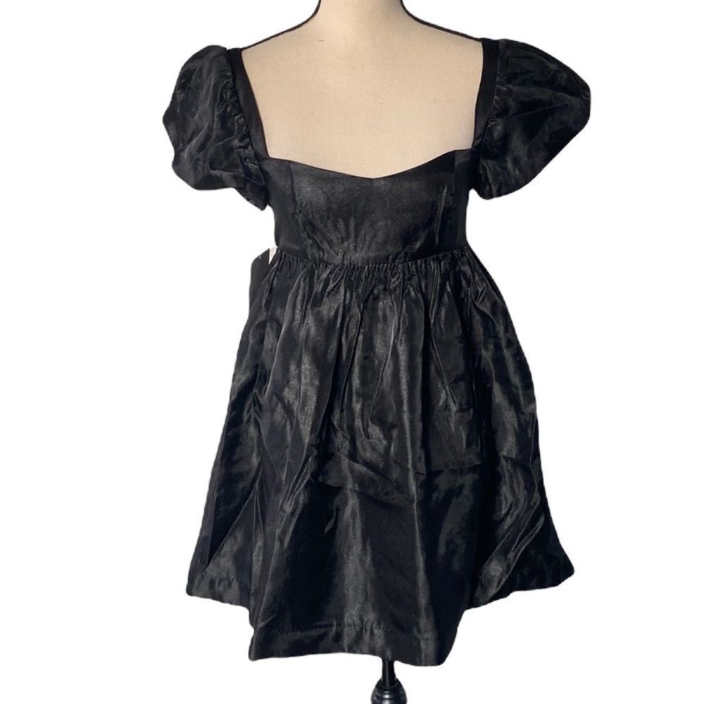 NWT Free People Black Metallic Mini Dress Size 0